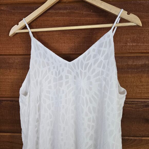 NWT REVOLVE Three Eighty Two Jordy White Semi Sheer Maxi Dress M Boho Ethereal - Picture 6 of 11